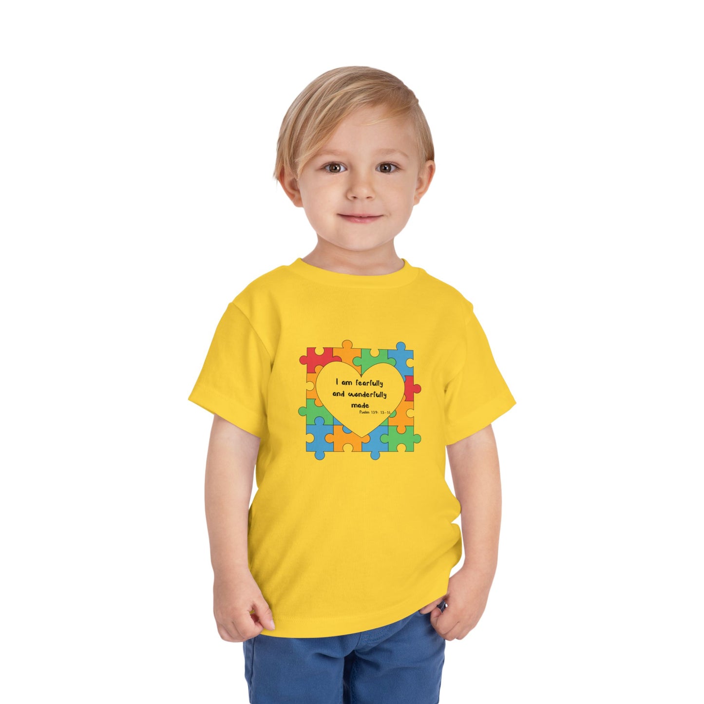 Toddler Tee - Psalm 139 Christian Scripture autism awareness month