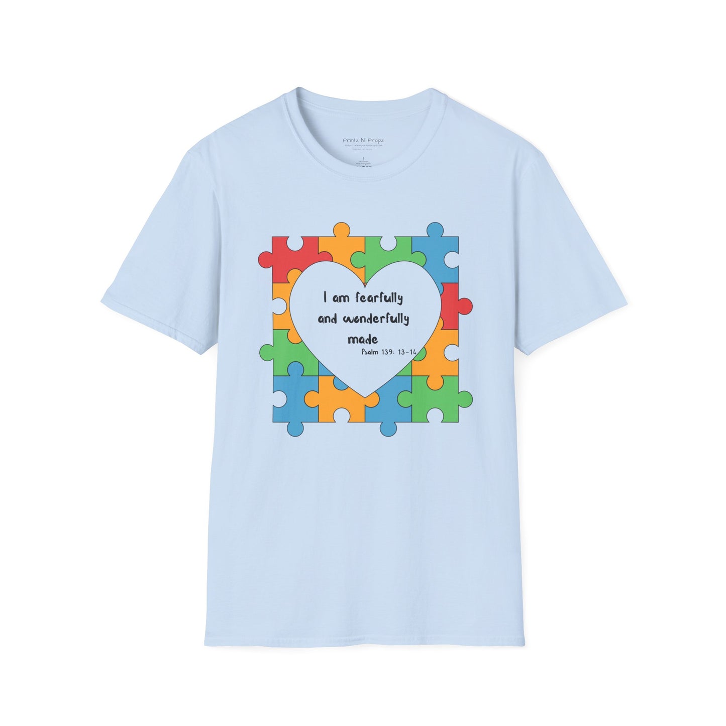 Autism Awareness T-Shirt - Psalm 139 Christian Tee