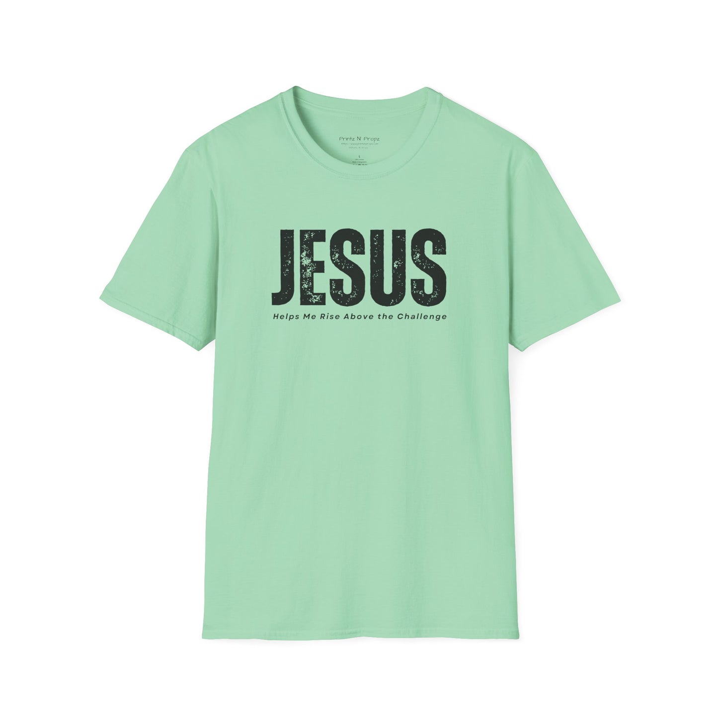 Jesus Helps Me Rise Above - Unisex Softstyle T-Shirt