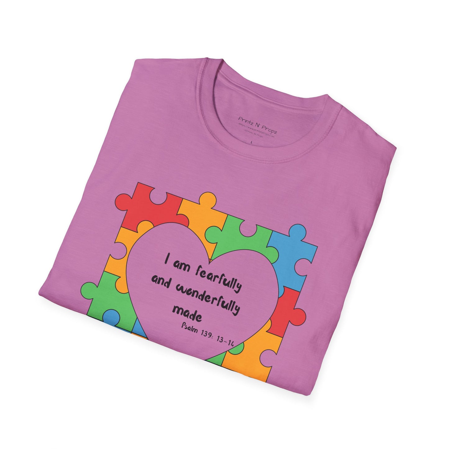 Autism Awareness T-Shirt - Psalm 139 Christian Tee