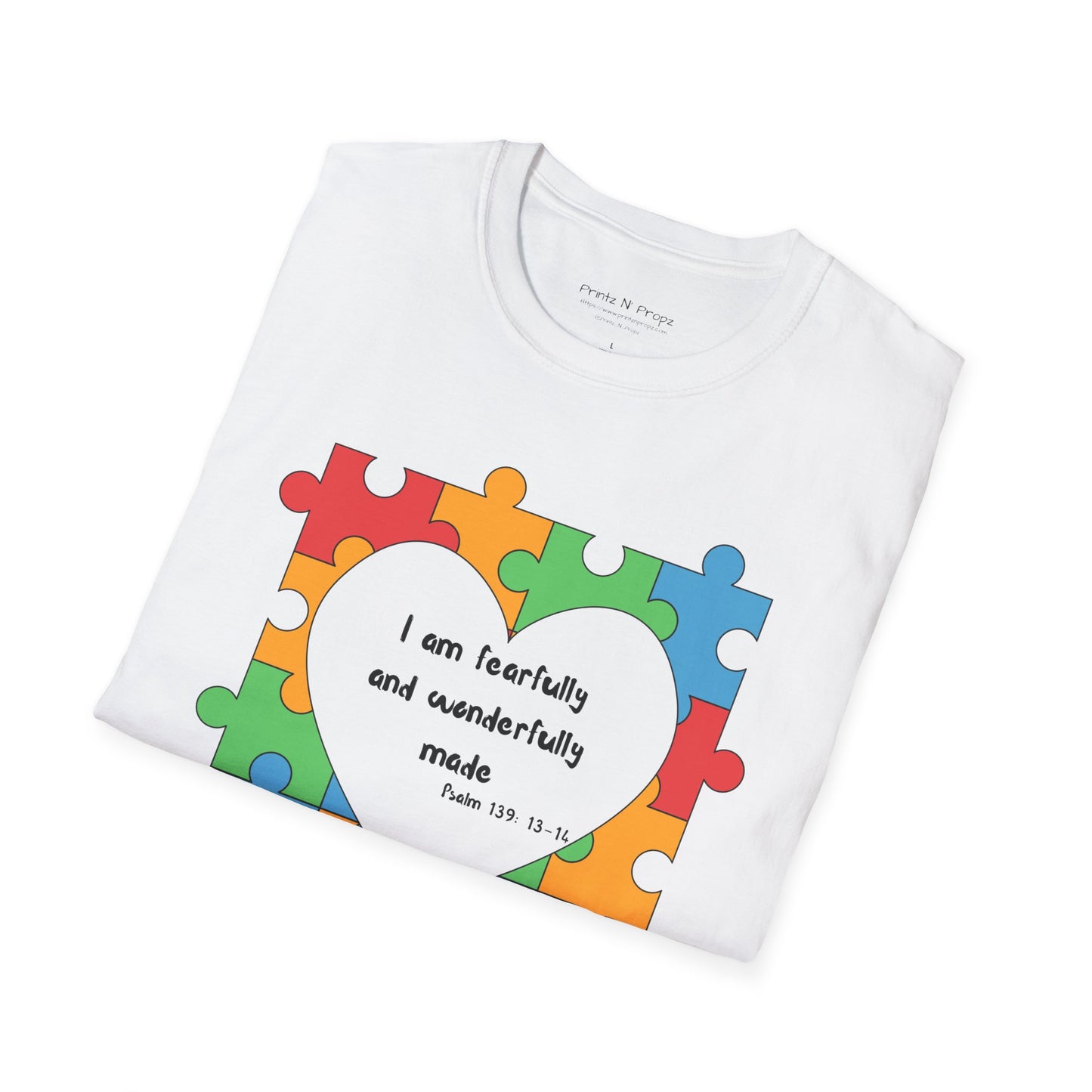 Autism Awareness T-Shirt - Psalm 139 Christian Tee