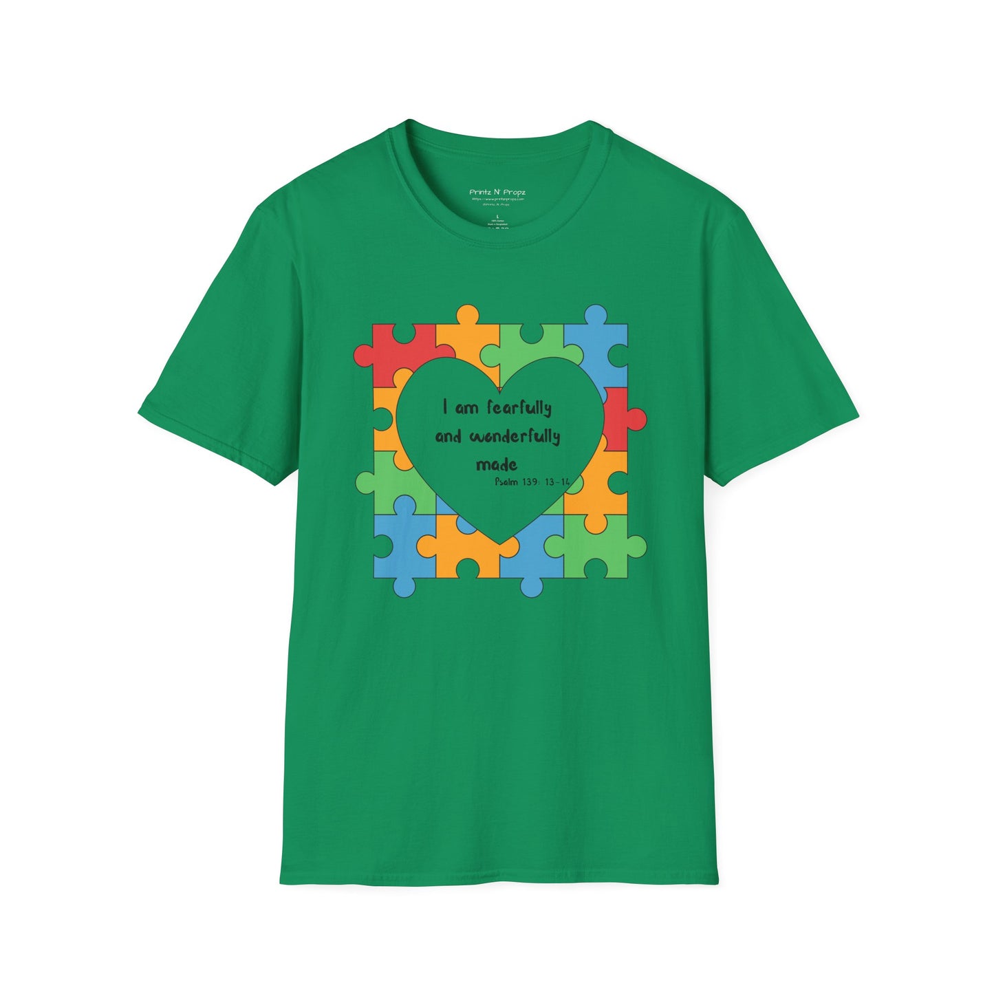 Autism Awareness T-Shirt - Psalm 139 Christian Tee
