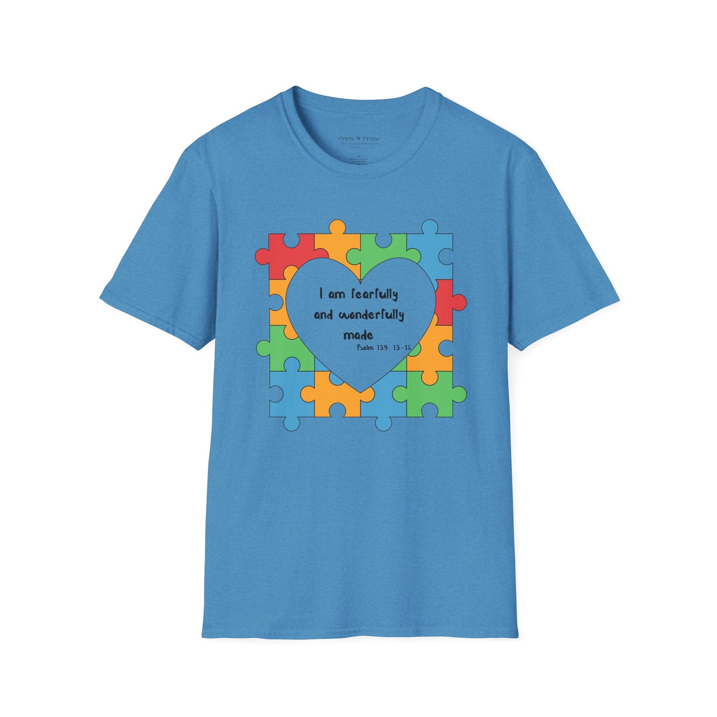 Autism Awareness T-Shirt - Psalm 139 Christian Tee