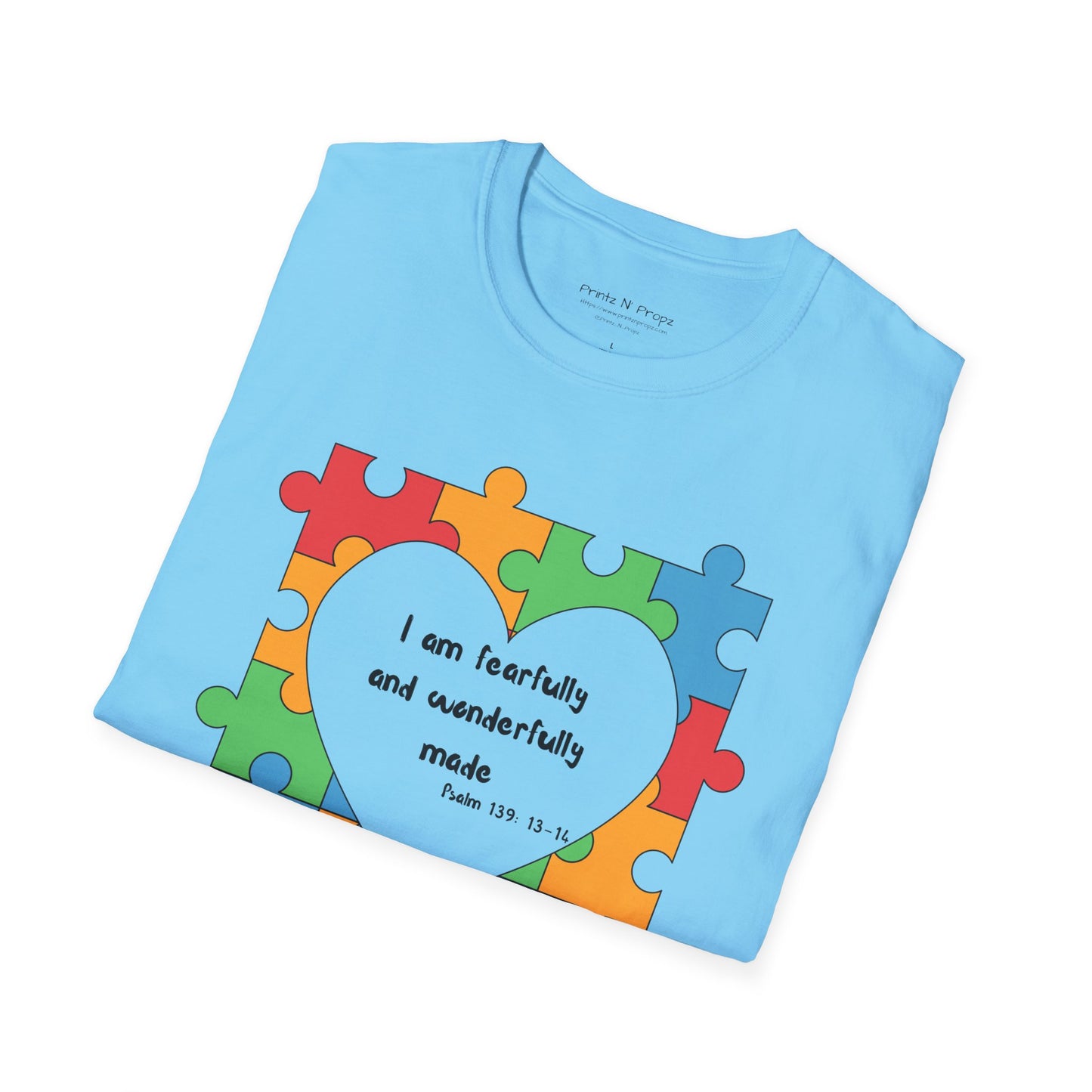 Autism Awareness T-Shirt - Psalm 139 Christian Tee