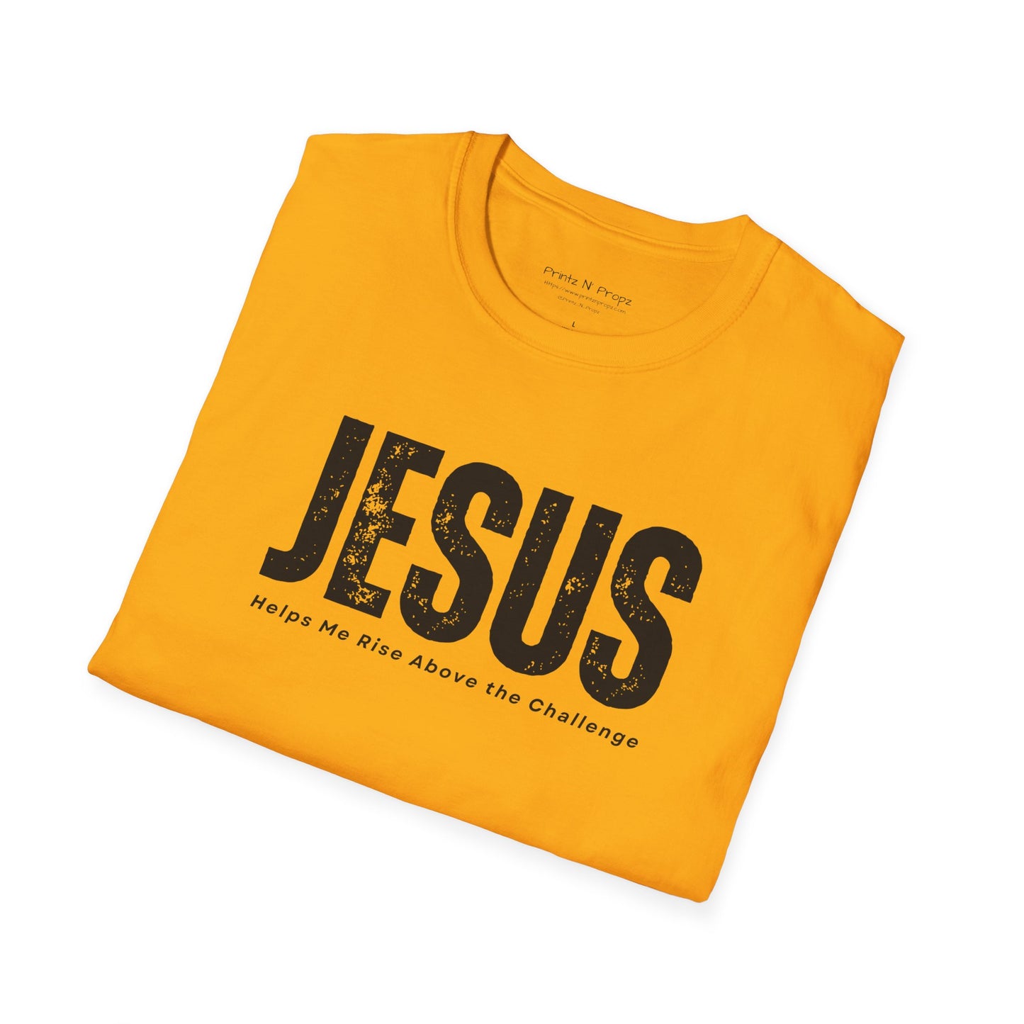 Jesus Helps Me Rise Above - Unisex Softstyle T-Shirt
