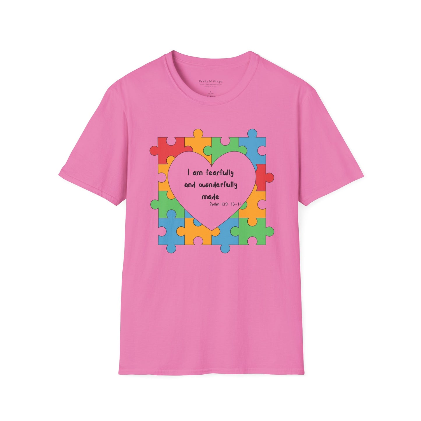 Autism Awareness T-Shirt - Psalm 139 Christian Tee
