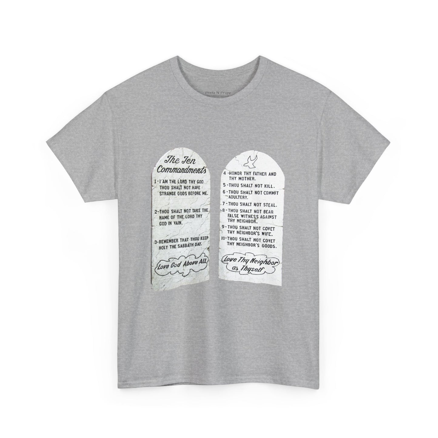 Ten Commandments Christian tee shirt