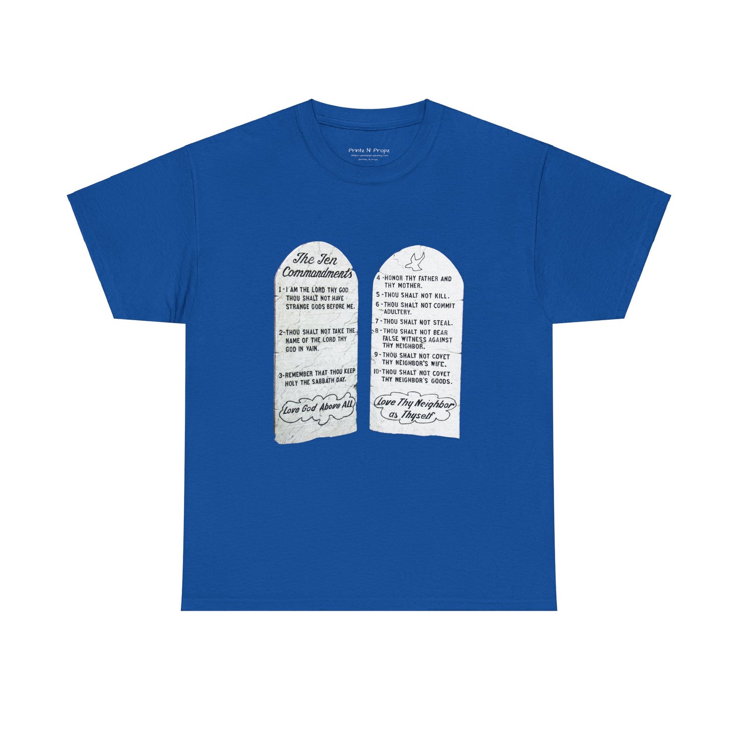 Ten Commandments Christian tee shirt