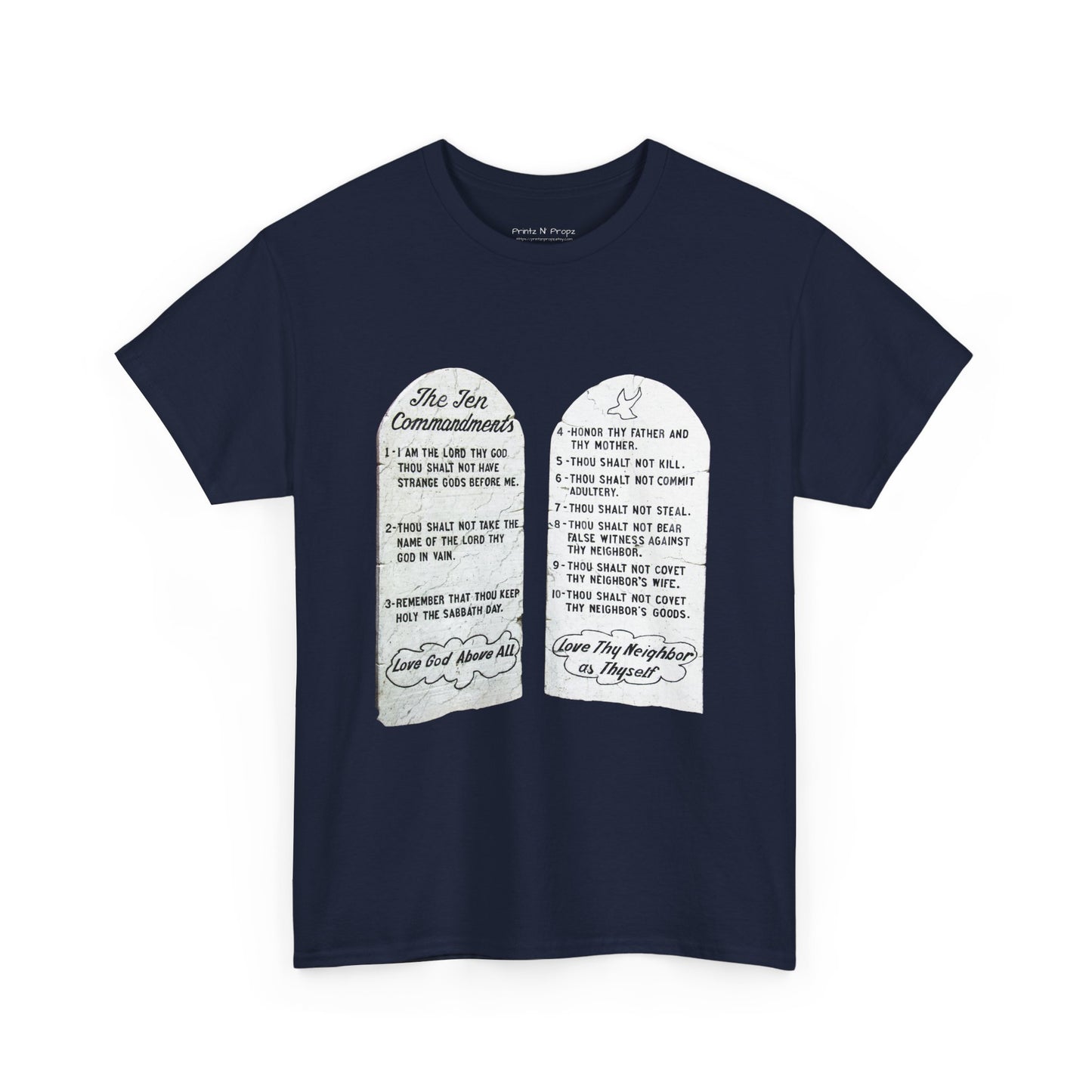 Ten Commandments Christian tee shirt