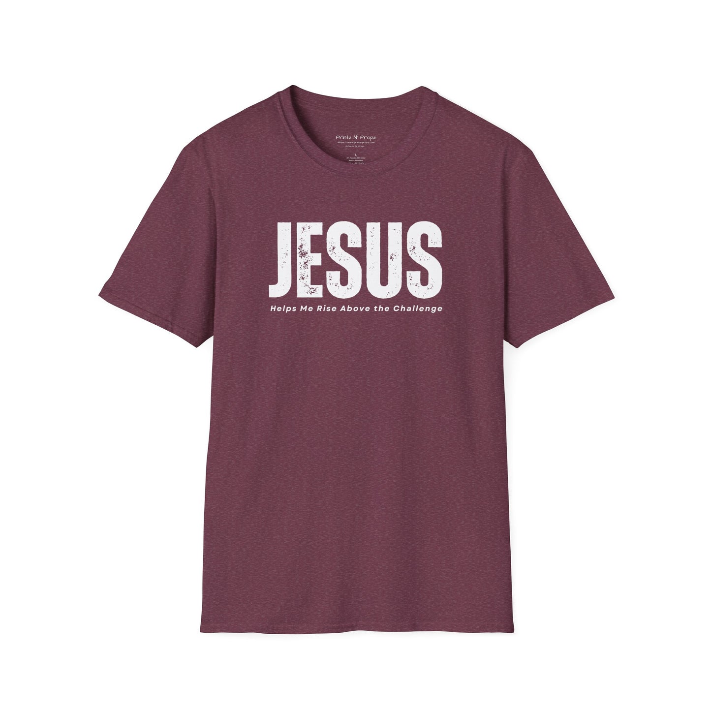 Jesus Helps Me Rise Above - Unisex Softstyle T-Shirt