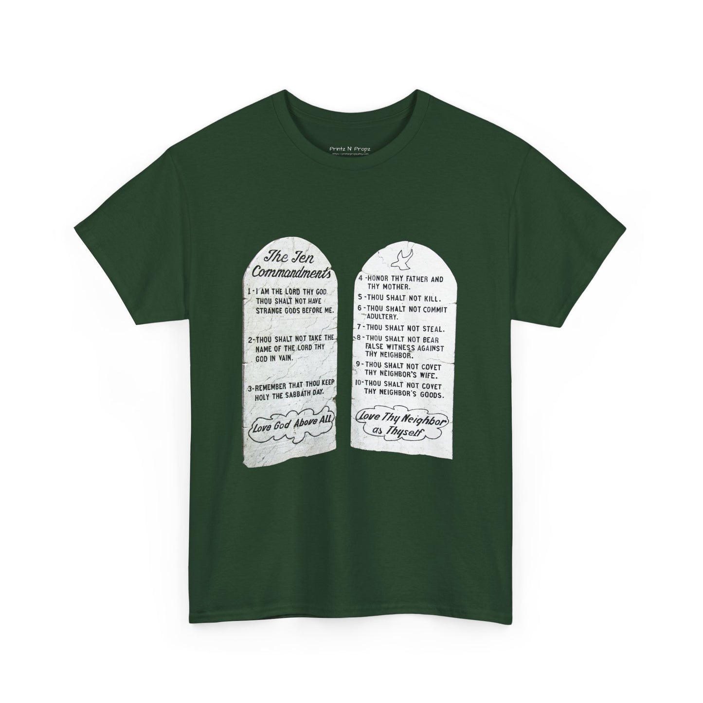 Ten Commandments Christian tee shirt