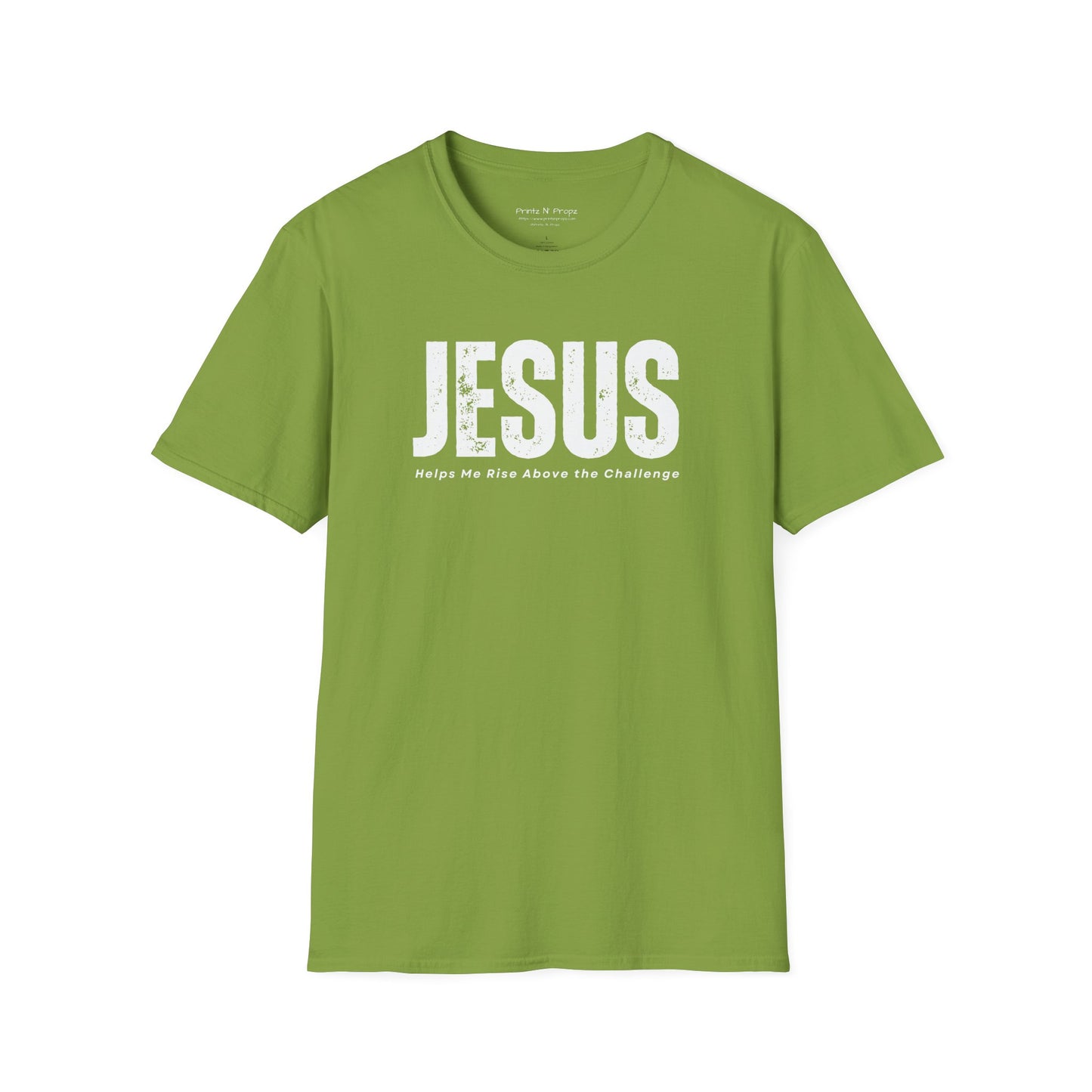 Jesus Helps Me Rise Above - Unisex Softstyle T-Shirt