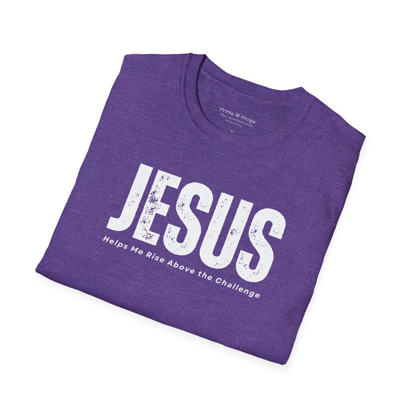 Jesus Helps Me Rise Above - Unisex Softstyle T-Shirt
