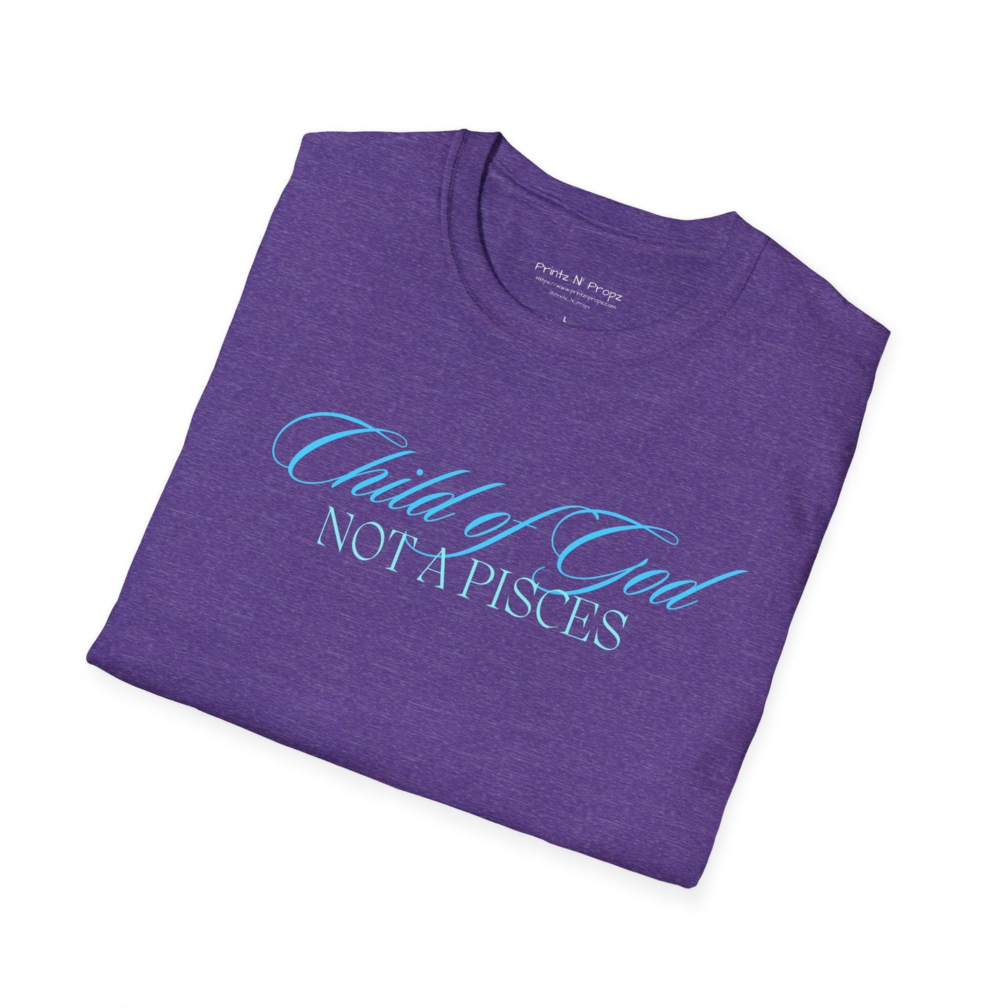 Pisces Zodiac Unisex T-Shirt - Child of God Design