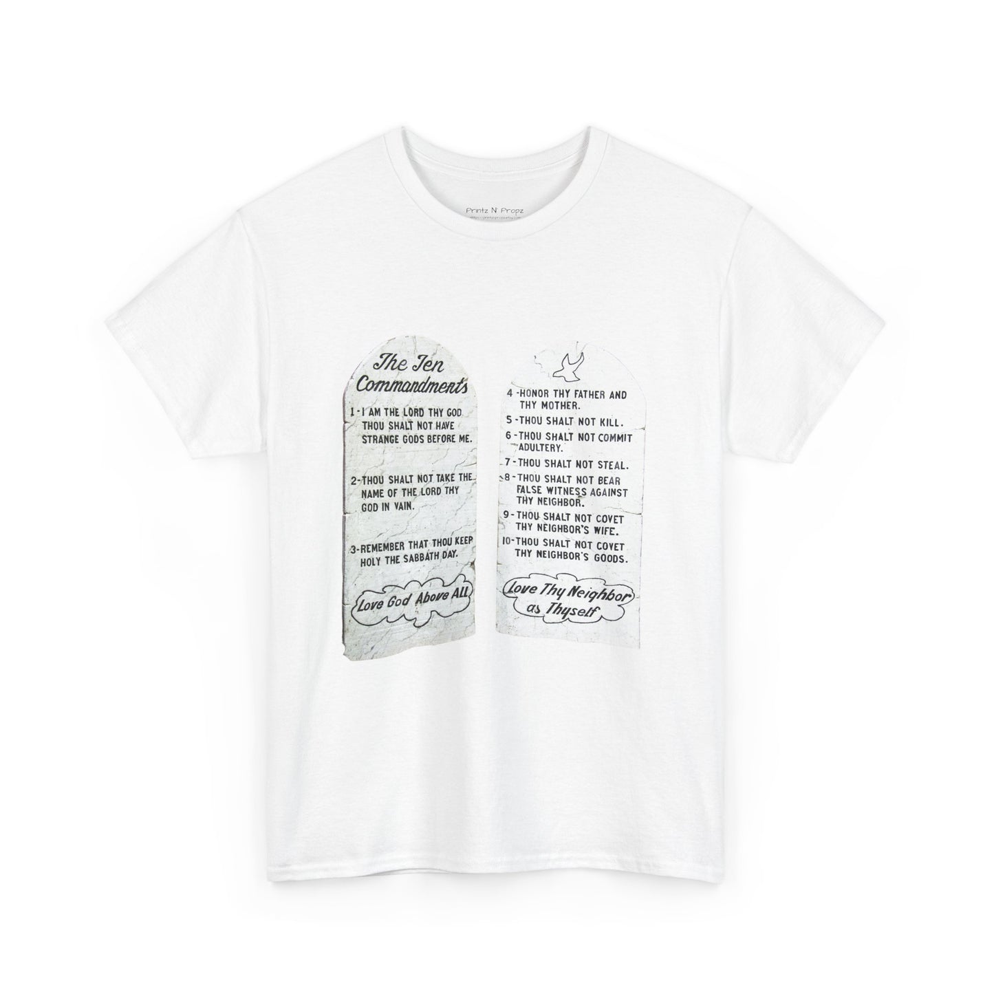 Ten Commandments Christian tee shirt