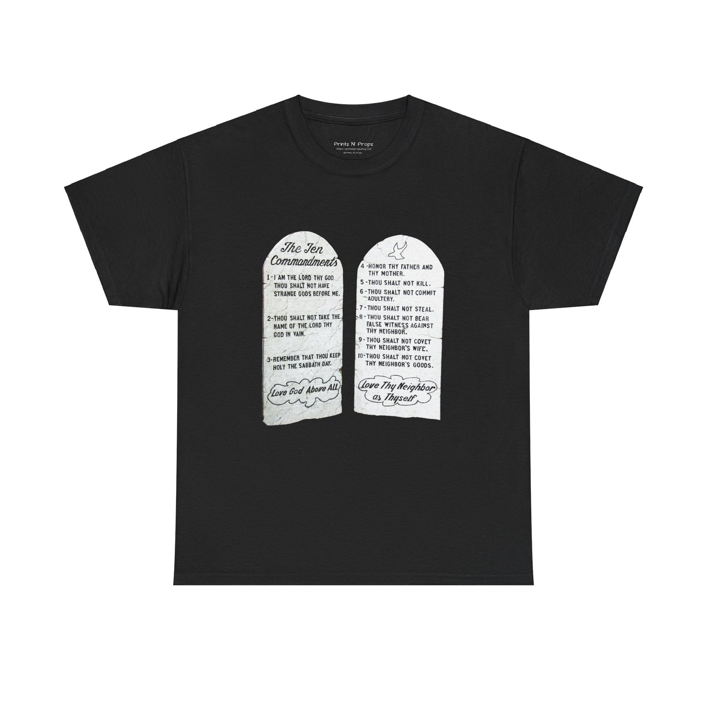 Ten Commandments Christian tee shirt