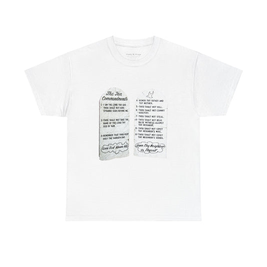 Ten Commandments Christian tee shirt