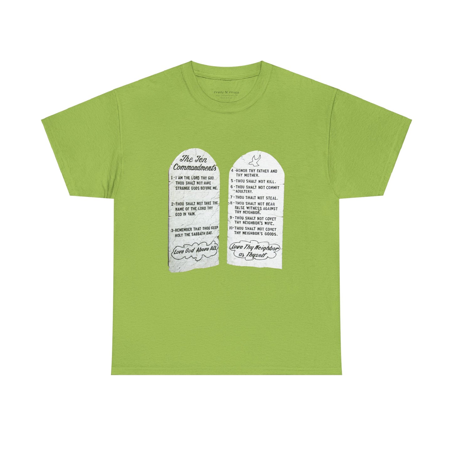 Ten Commandments Christian tee shirt