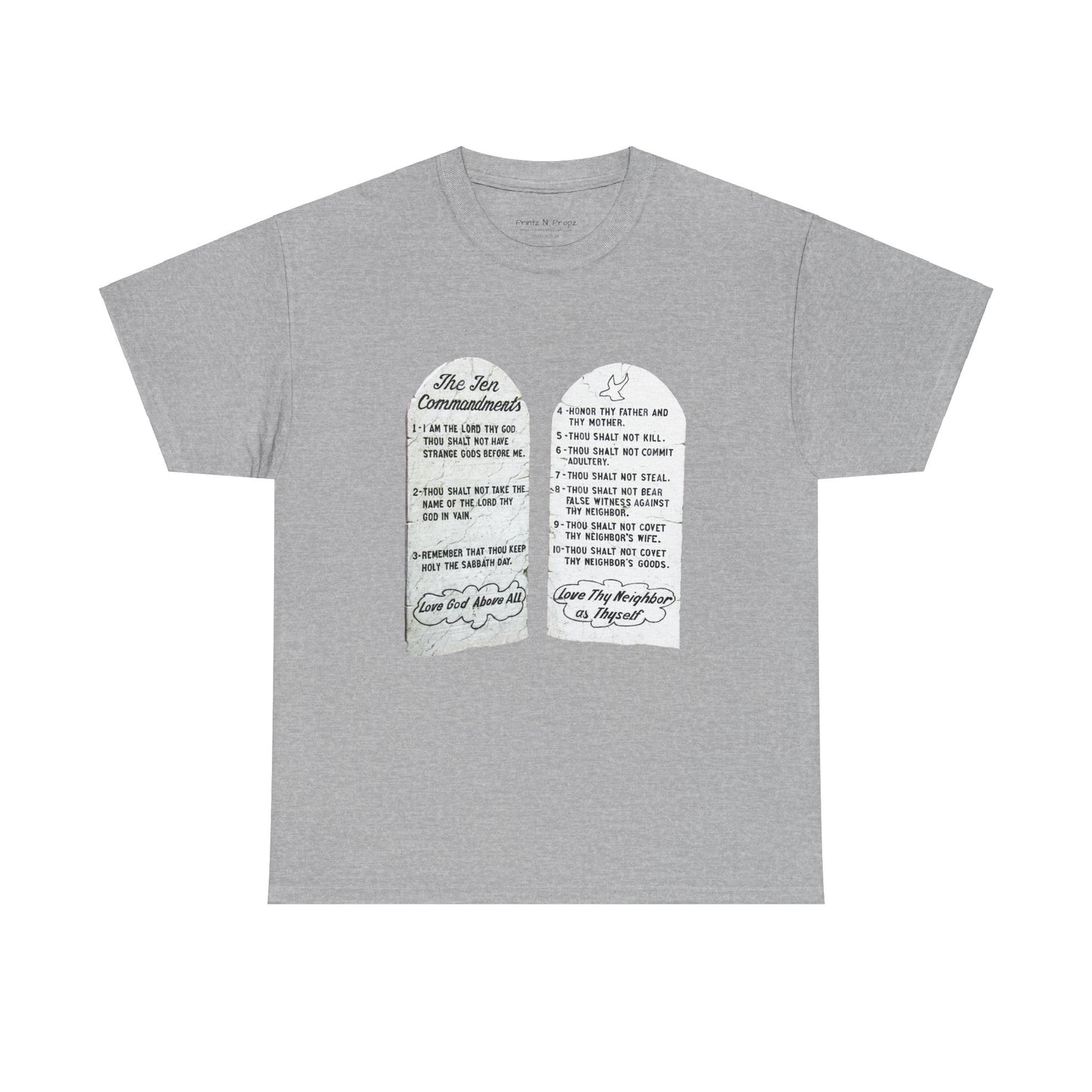 Ten Commandments Christian tee shirt