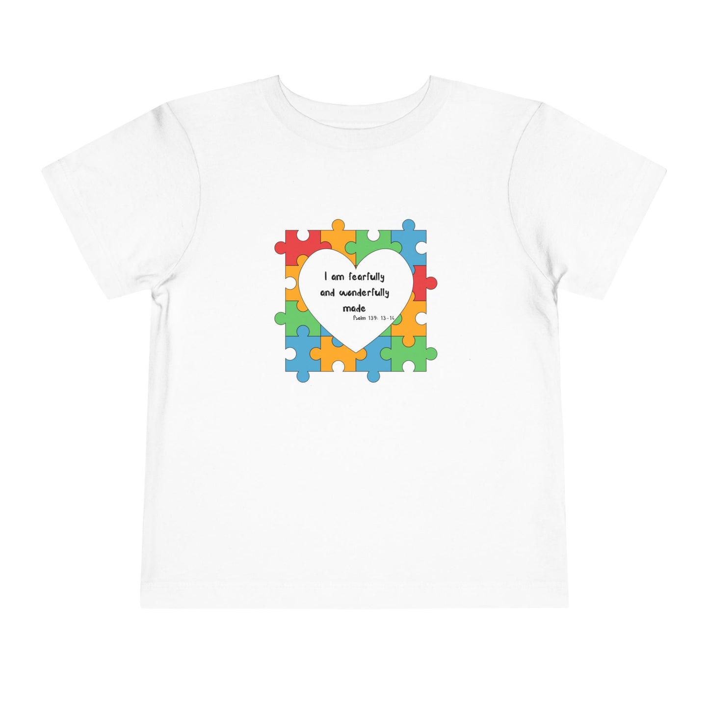 Toddler Tee - Psalm 139 Christian Scripture autism awareness month